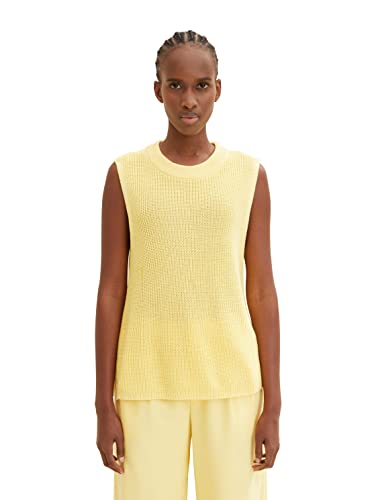 TOM TAILOR Denim Damski sweter 1035363, 31601 - Soft Pale Yellow, XL