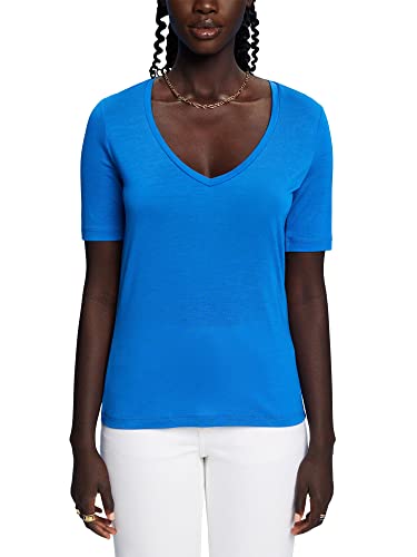 ESPRIT Collection Damska koszulka 043EO1K309, 410/BRIGHT Blue, XXL, 410 / Bright Blue, XXL