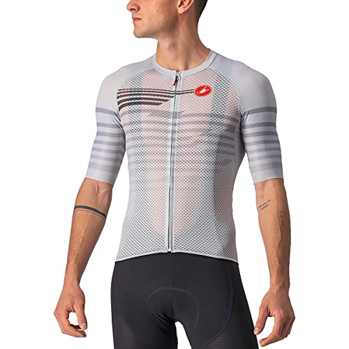 CASTELLI Męski T-shirt Climber's 3.0 Sl Jersey, srebrnoszary/ciemnoszary, M
