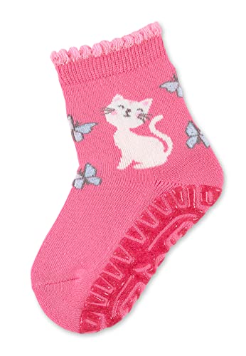 Sterntaler Unisex dziecięce błyszczące skarpety Flitzer AIR kota, różowe, normalne, Rosa, 18