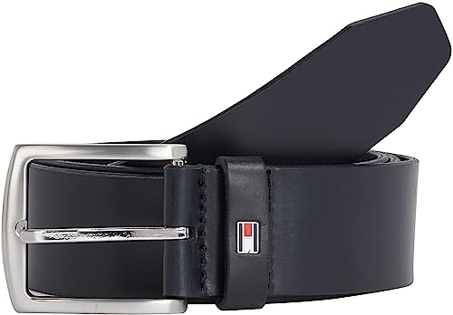 Tommy Hilfiger Pasek męski New Denton Belt 4.0 ze skóry, Midnight, 115