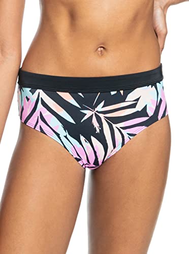 Quiksilver Damskie szorty Roxy Active Hipster o średnim stanie, Antracytowa dżungla zebry, XXL