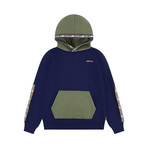 Levi's Chłopięca bluza z kapturem z logo Lvb 8ej193, Olivine, 8 Lat