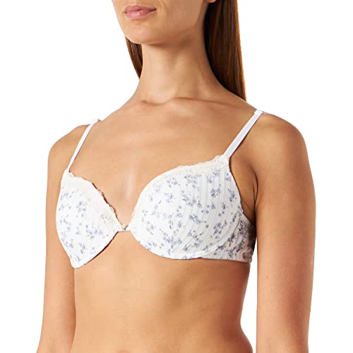 women'secret Damski biustonosz z kwiatowym wzorem, fuksja, 80B, Fuchsia, 80B