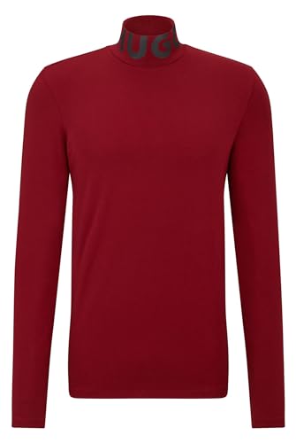 HUGO T-shirt męski, Dark Red604, M