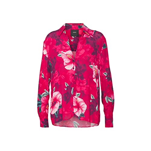 Pinko Damska bluzka Contento Camicia Crepe De Chin, Yn3_mult.fuxia/Rosa, 70