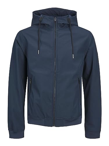 Bestseller A/S Męska kurtka JJEBASIC Softshell Hood PLS, Navy Blazer, 3XL, granatowy blezer