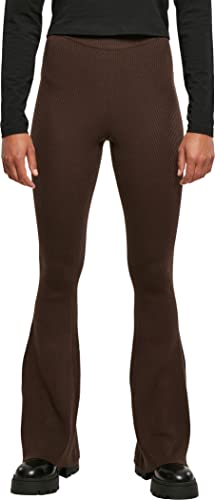 Urban Classics Damskie legginsy damskie Rib Knit Bootcut spodnie do jogi, przylegające do skóry z rozkloszowanymi nogawkami, materiał prążkowany, dostępne w wielu wariantach kolorystycznych, rozmiary