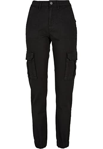 Urban Classics Panie Cotton Twill Utility Spodnie Damskie Spodnie, Czarny (czarny), 31