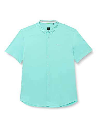 BOSS Biadia_R męska koszula z krótkim rękawem, Open Green340., XXL