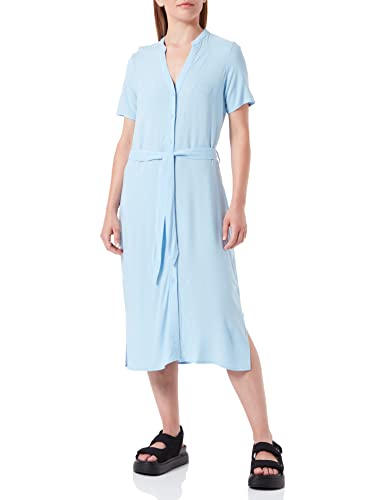 VERO MODA Damska sukienka Vmvica S/S Dress Ga Noos, niebieski (Ombre Blue), S