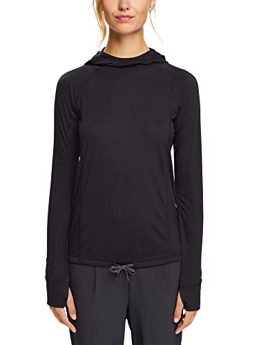 ESPRIT Sports Damska bluza z kapturem RCS Ls, czarny, L