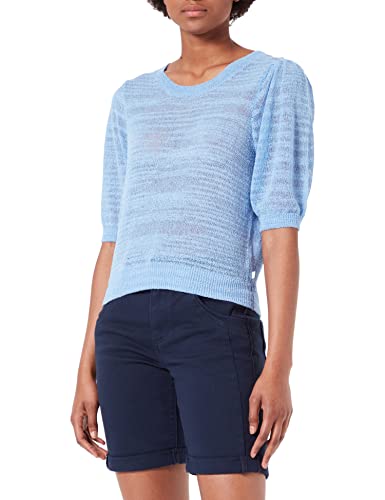 Q/S designed by Sweter damski z krótkim rękawem, błękitny, M