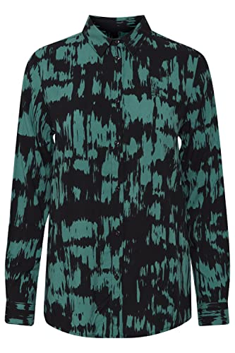 ICHI Damska bluzka IHVERA SH11, 201504/Blue Spruce Shadow, 38
