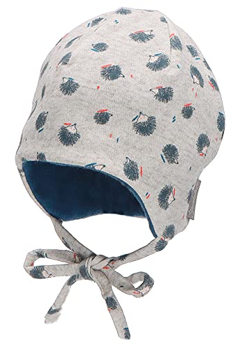 Sterntaler Chłopięca czapka beanie jeż, jasnoszara, 43