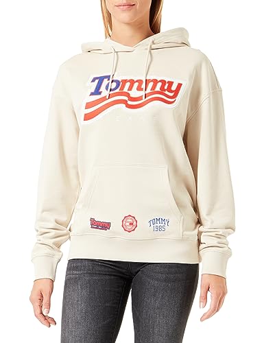 Tommy Jeans Damska bluza z kapturem Tjw Relaxed Tommy, Gazeta, XL