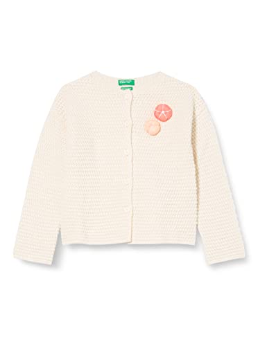 United Colors of Benetton Dziewczęca koreańska koszulka M/L 1076g5008 kardigan sweter, jasnoróżowy 600, 4 lata