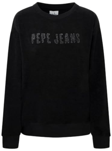 Pepe Jeans Damska bluza z kapturem Cacey, czarny (czarny), M