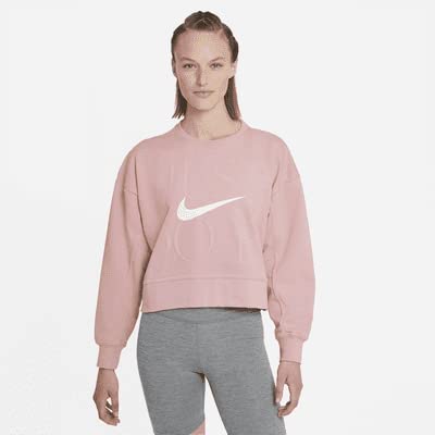 Nike Damska bluza W NK DF GX GET FIT FC CW 12 M, różowa glazura/biała, XL