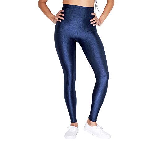 American Apparel Damskie legginsy z nylonu Tricot High Waist, kobaltowy, XS
