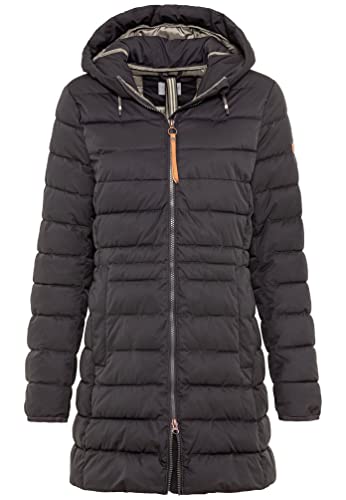 Camel Active Womenswear Płaszcz damski, Czarny, 68