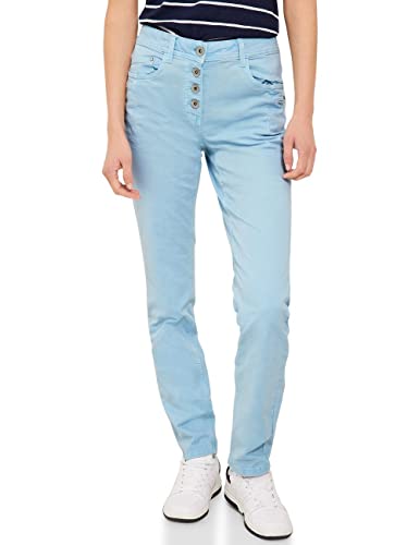 Cecil Damskie spodnie bawełniane luźne, Faded Blue, 27W / 32L