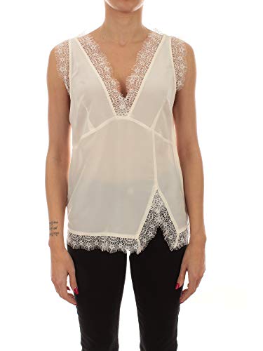 Pinko Damska kamizelka Semolino 4, Z15_biała Nembo, One size