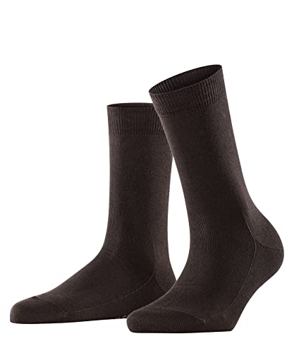 FALKE Kobiety Skarpety Family W SO Zrównoważona Bawełna jednokolorowe 1 Para, Brązowy (Dark Brown 5239), 39-42