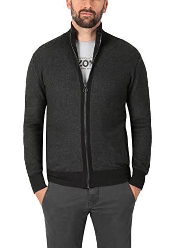 Timezone Męska kurtka Basic Knit z dzianiny, Caviar Black, 3XL