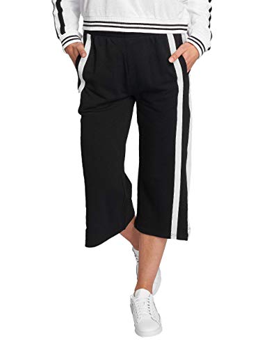Urban Classics Damskie spodnie sportowe Taped Terry Culotte, czarny (Black/White 00826), L