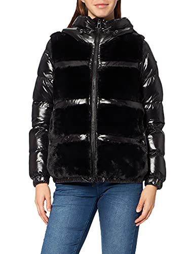Geox Damska kurtka W Rawelle, czarny/czarny, 46