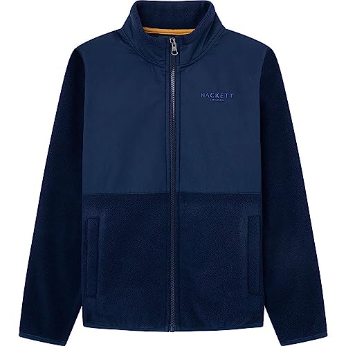 Hackett London Chłopięca bluza z Heritage Number Fz, Niebieski (granatowy), 3 Lat