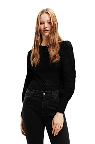 Desigual Women's Black JERS_ONA 2000 sweter damski, XS