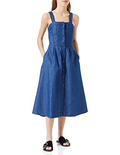 Sisley Damska sukienka 48NJLV00Q, niebieska, 902, 44