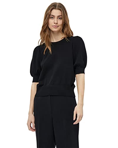 Minus Damska koszulka z dzianiny Liva, Czarny, XL