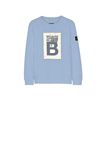 ECOALF, bluza dziecięca Becaralf, bawełniana tkanina z recyklingu bluza z długim rękawem bluza z kapturem, Jasnoniebieski, 8 lat
