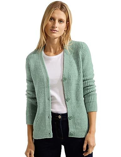 Cecil Kardigan gruba dzianina, Clear Sage Green Melange, L