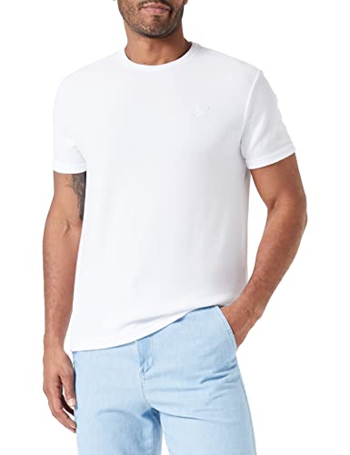 United Colors of Benetton Koszulka męska 36ow6m001, Optical White 101, M, Optyczny biały 101, M