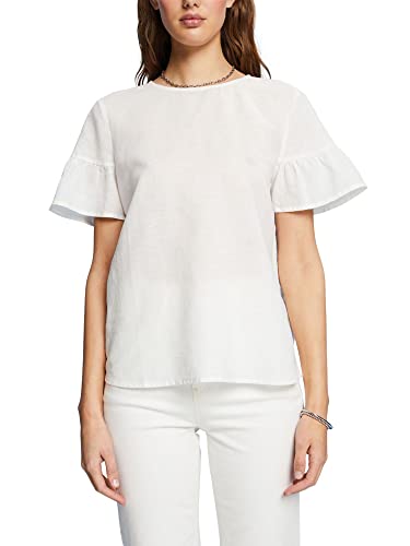 edc by ESPRIT Damska bluzka 043CC1F311, 110/OFF biała, M, 110/Off White, M
