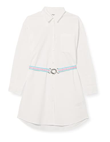 Replay Dziewczęca sukienka typu playwear, 001 biały, 10 Lata