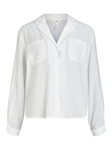 Object Women's OBJSELINE L/S koszulka NOOS bluzka, biała, 34, biały, 34