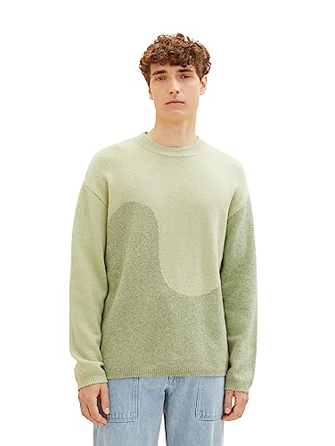 TOM TAILOR Denim sweter męski, 32246 - Garden Peat, L