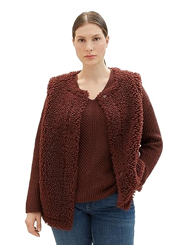 TOM TAILOR Bluza damska plus size, 30337 - Raisin