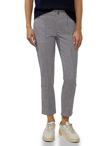 Street One Damskie spodnie chinosy z nadrukiem, Deep Blue, 38W / 28L