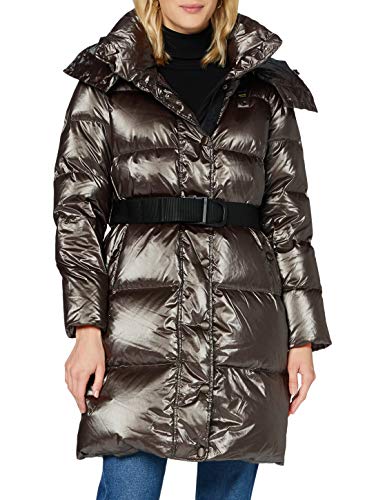 Blauer Damski płaszcz wodoodporny/długi trench wypełnienie alternatywny płaszcz puchowy, 383 Turecka kawa, XL