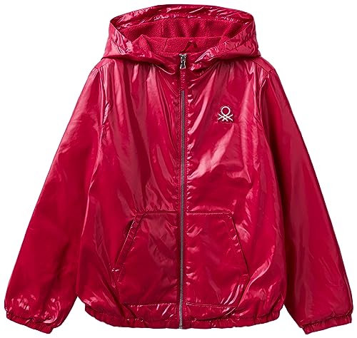 United Colors of Benetton Kurtka 2EO0CN013 Kurtka, Czerwony Magenta 2E8, S Dziewczynka, Rosso Magenta 2e8, S