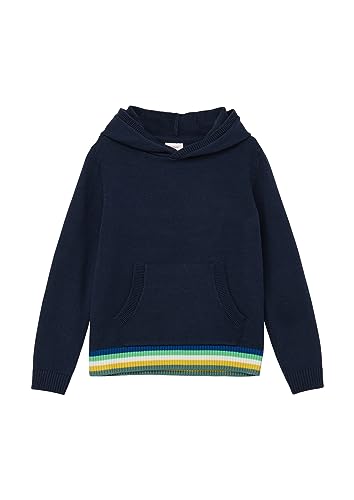 s.Oliver Sales GmbH & Co. KG / s.Oliver Chłopięca bluza z nadrukiem na plecach, Niebieski zielony, 116