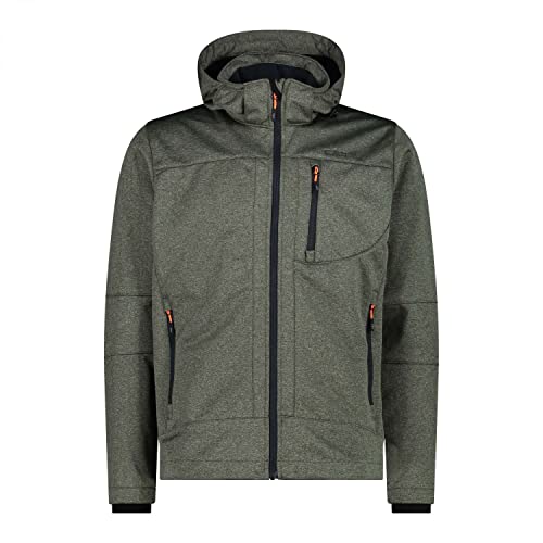 CMP Męska kurtka softshell z technologią Climaprotect Wp 7.000, Torf Mel, 56