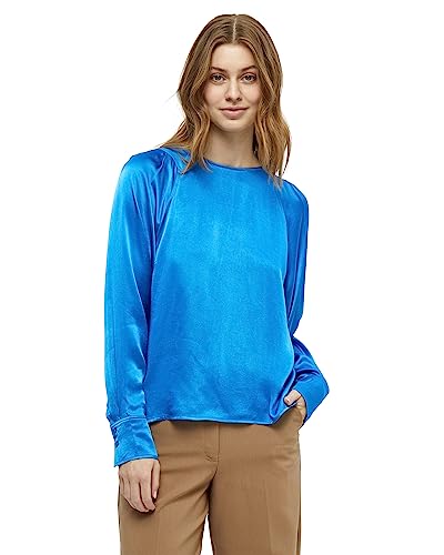 Peppercorn Damska bluzka z długim rękawem Olanna, Imperial Blue, 42
