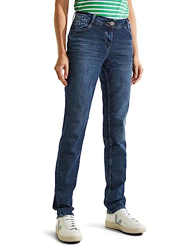 Cecil Damskie spodnie jeansowe Loose, Authentic Mid Blue Wash, 32W / 34L